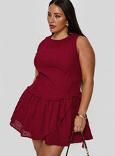 Cosie Mini Dress Red Curve